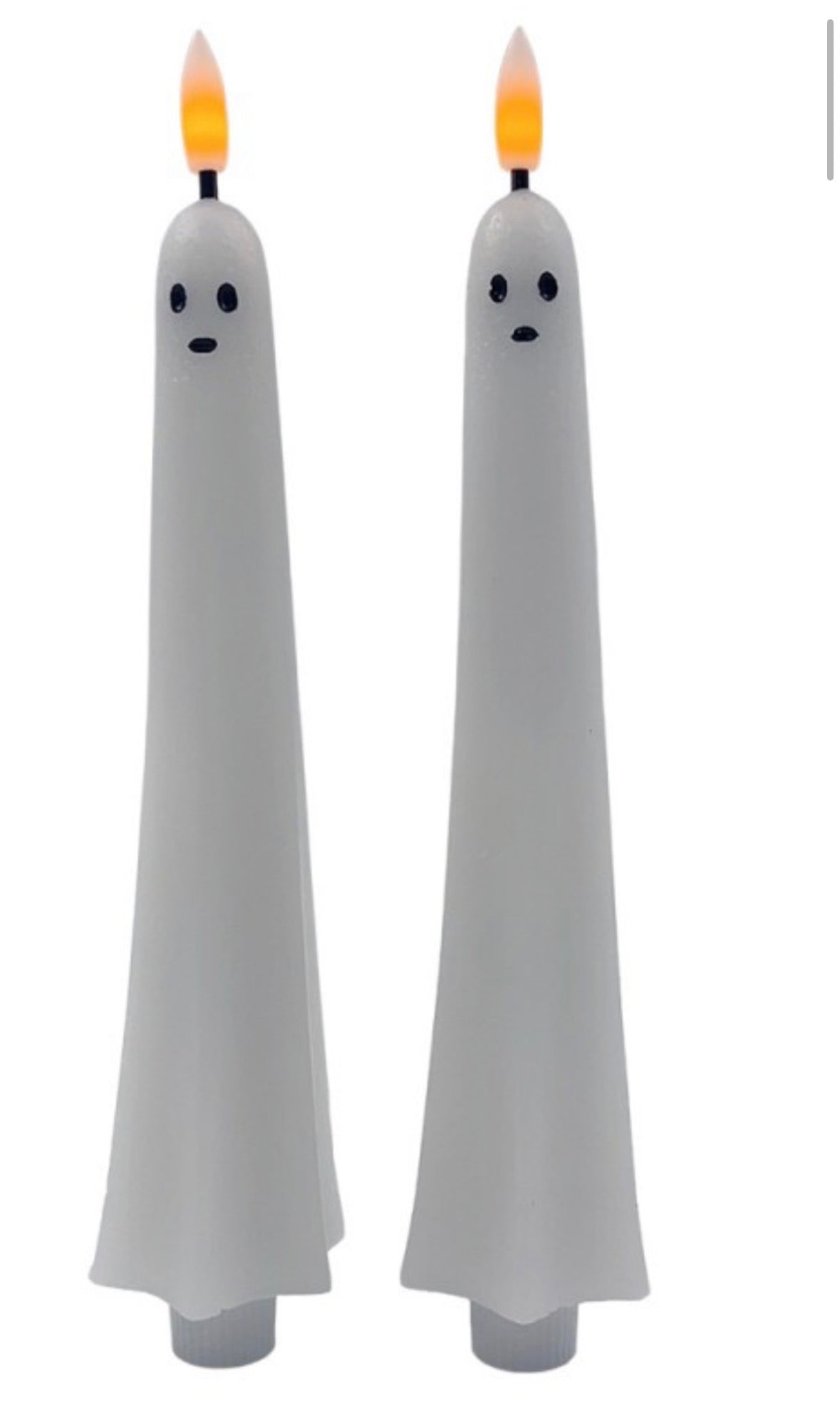 Clayre & Eef LED Spookkaarsen Wit – Set van 2