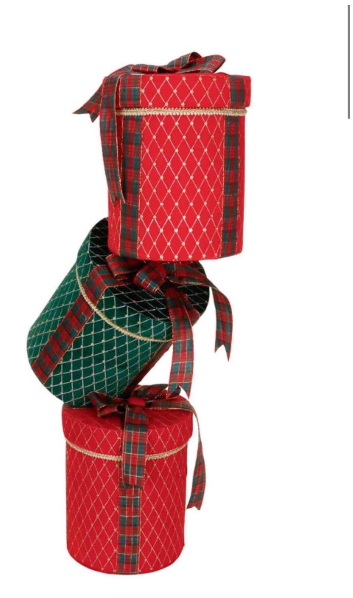 Goodwill GIFT BOX STACK TT RD/GRN 86CM