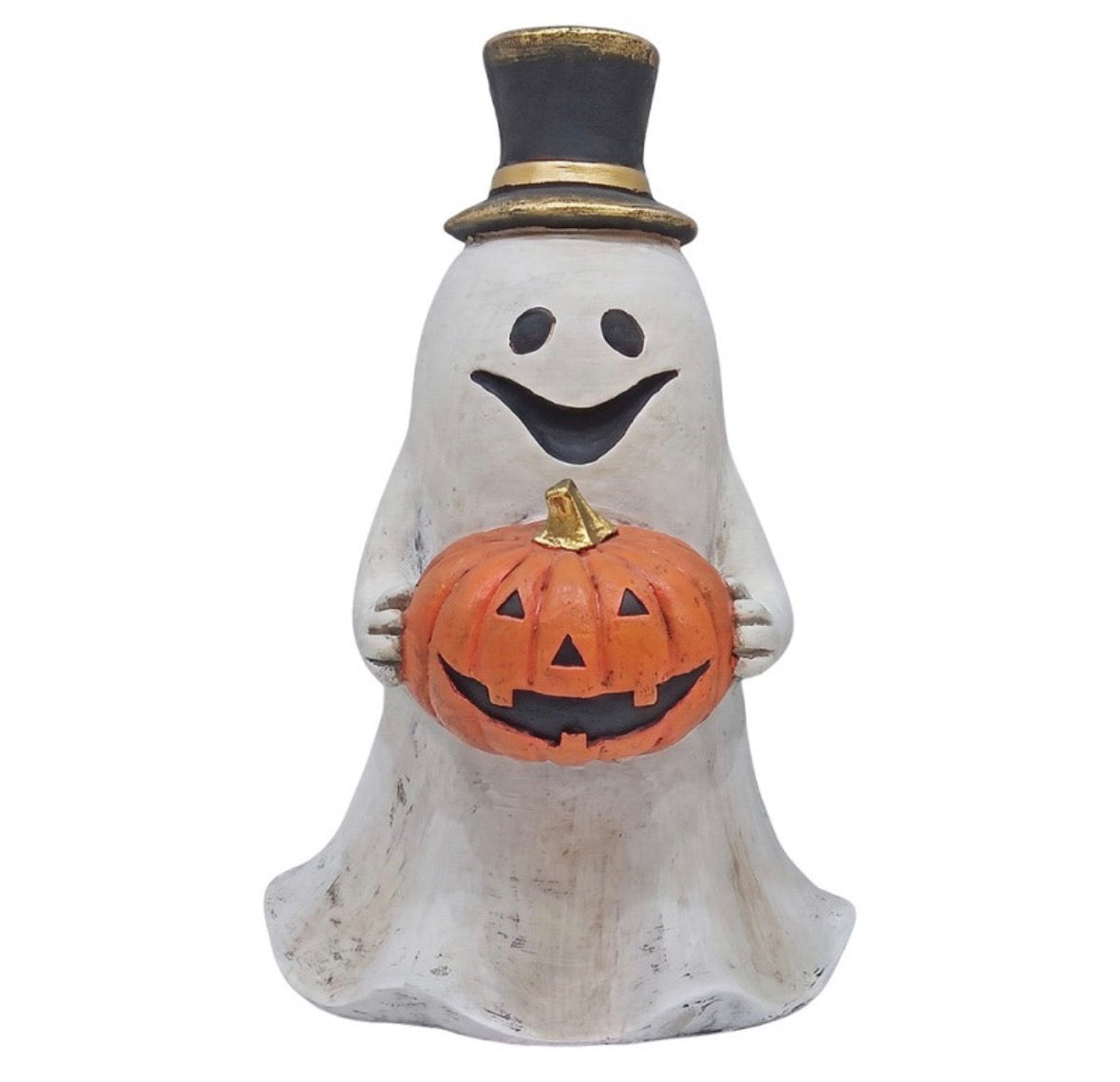 Clayre & Eef Decoratie Spook met Pompoen – 50 cm