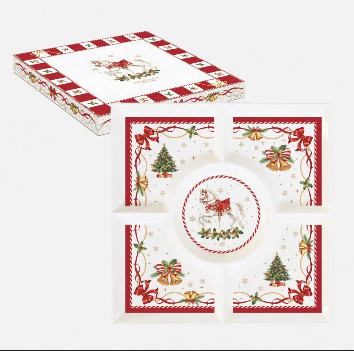 Kerst Serveerbord met Vakken Christmas Tale – 25 cm