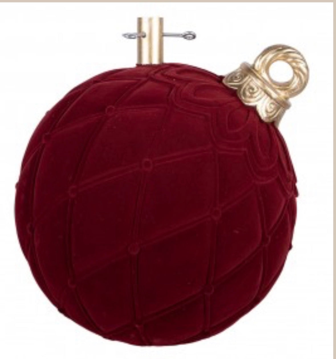 Kerst KERSTBOOM STANDAARD KERSTBAL 42X40X43 CM ROOD KERAMISCH MATERIAAL