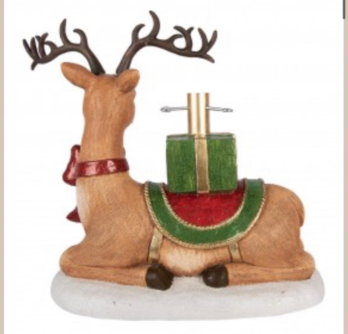 KERSTBOOM STANDAARD HERT 48X26X52 CM BRUIN KERAMIEK