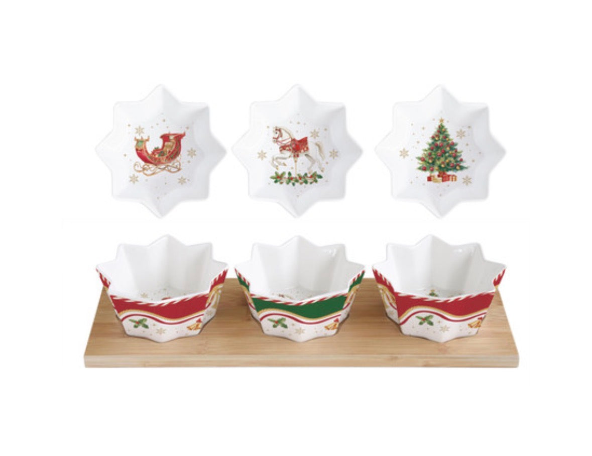 Aperitiefset Christmas Tale – 7-delig – 34 × 12 cm