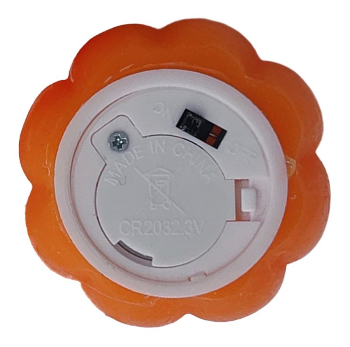 Clayre & Eef LED Pompoen Kaarsjes Oranje – Set van 4