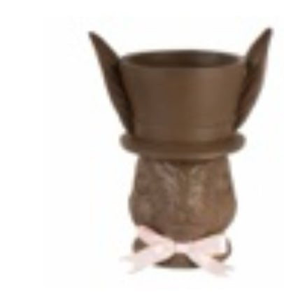 Paas collectie Clayre & Eef chocolade bloempot haas 21x15x26 cm