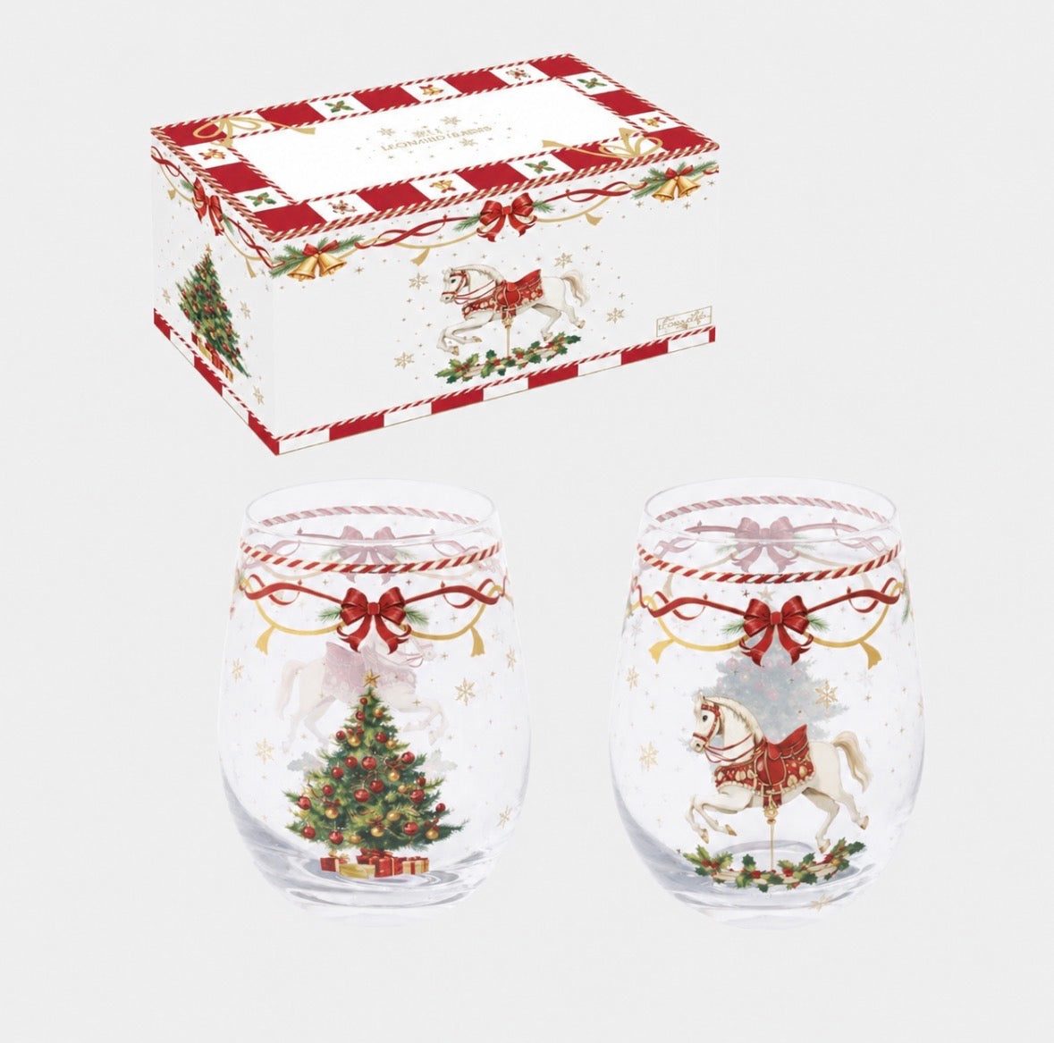 Set van 2 Drinkglazen Christmas Tale – 500 ml