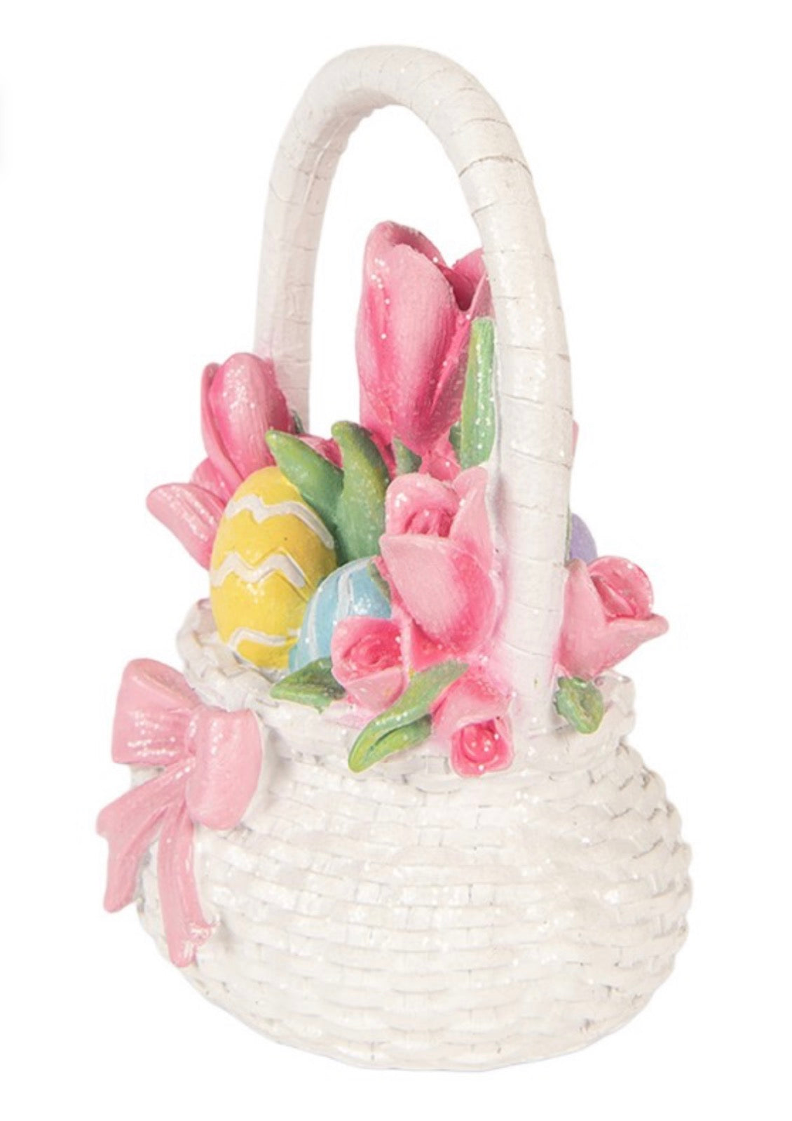 Clayre en Eef PAAS MANDJE 14X11X18 CM WIT KUNSTSTOF