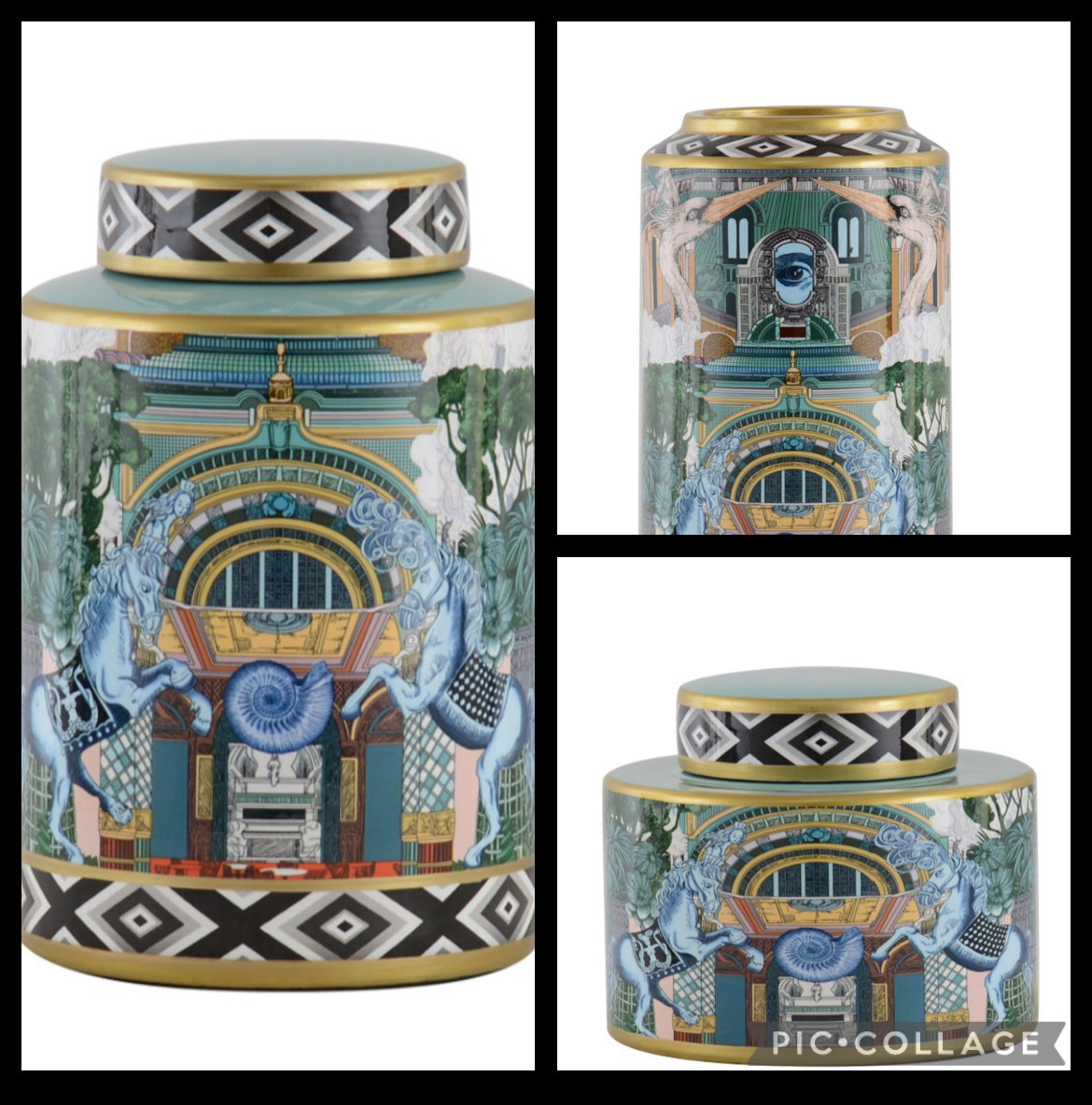 POT 'OPERA' PORSELEIN MULTICOLOR