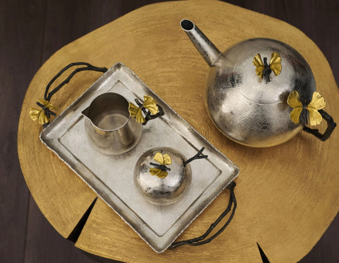 Michael Aram Butterfly Ginkgo Round Teapot