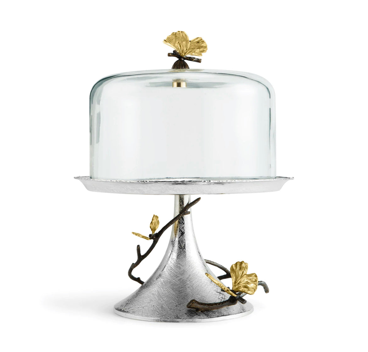 Michael Aram Butterfly Ginkgo Pastry Dish w/ Dome