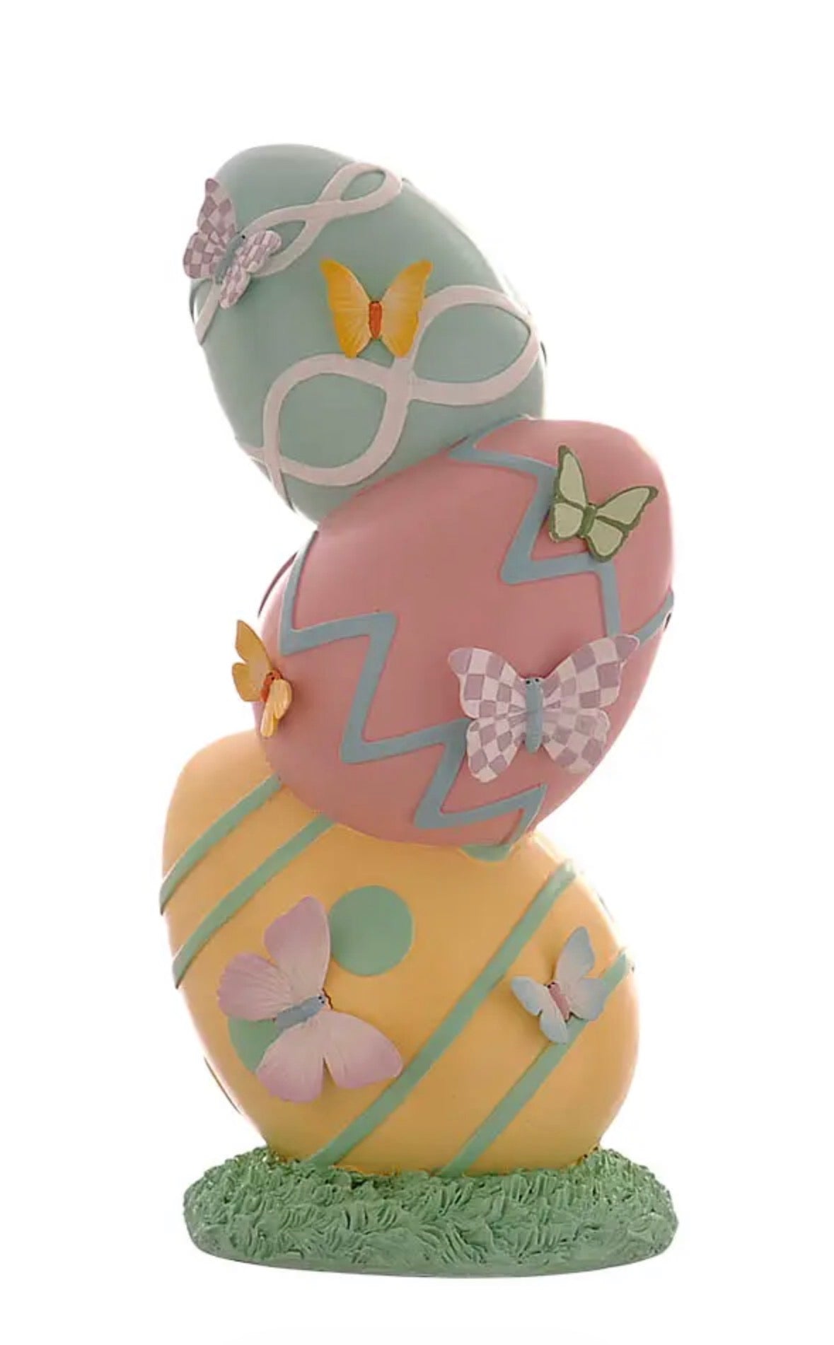 Pasen ornement paaseieren met vlinders 41 cm polyester