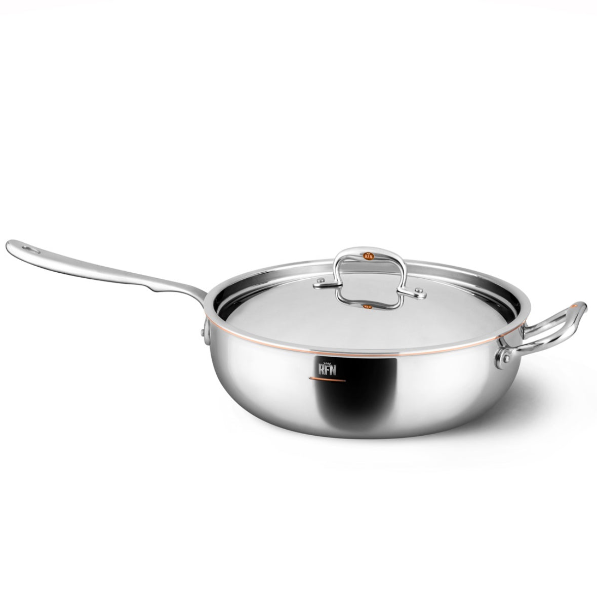 Ruffoni Con Cuore Sauteerpan met Deksel 28cm RVS / koper