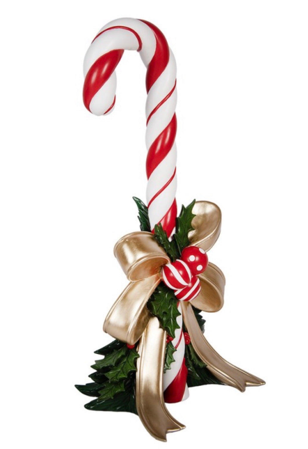 Kerst Decoratie zuurstok 44X36X91 CM rood kunststof