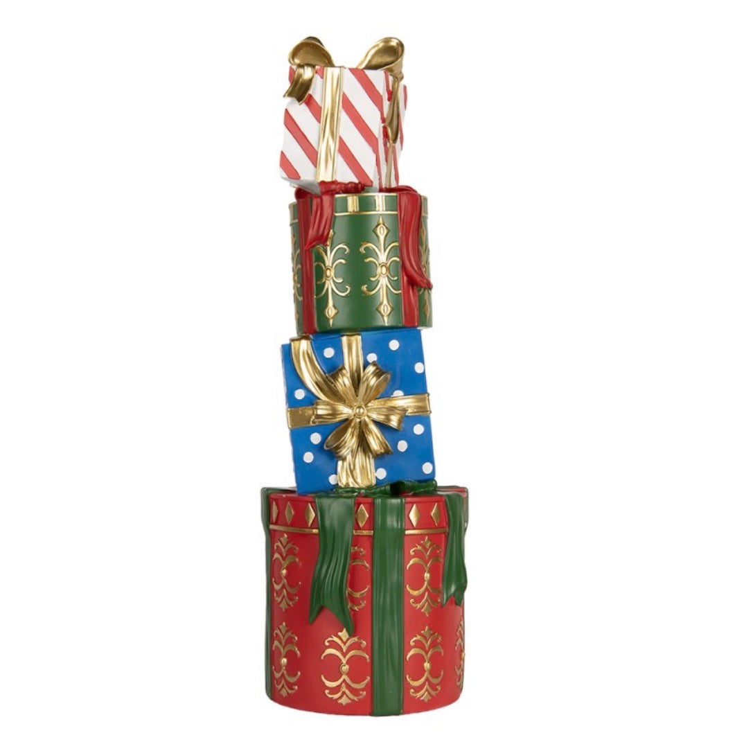 Clayre & Eef Kerstdecoratie Cadeautjes met strik  – 71 cm