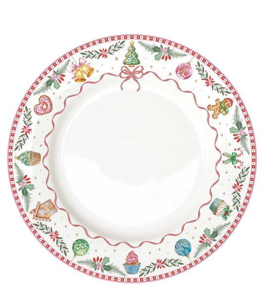 Kerst servies SWEET CHRISTMAS Dinnerbord/soepbord/ontbijtborden