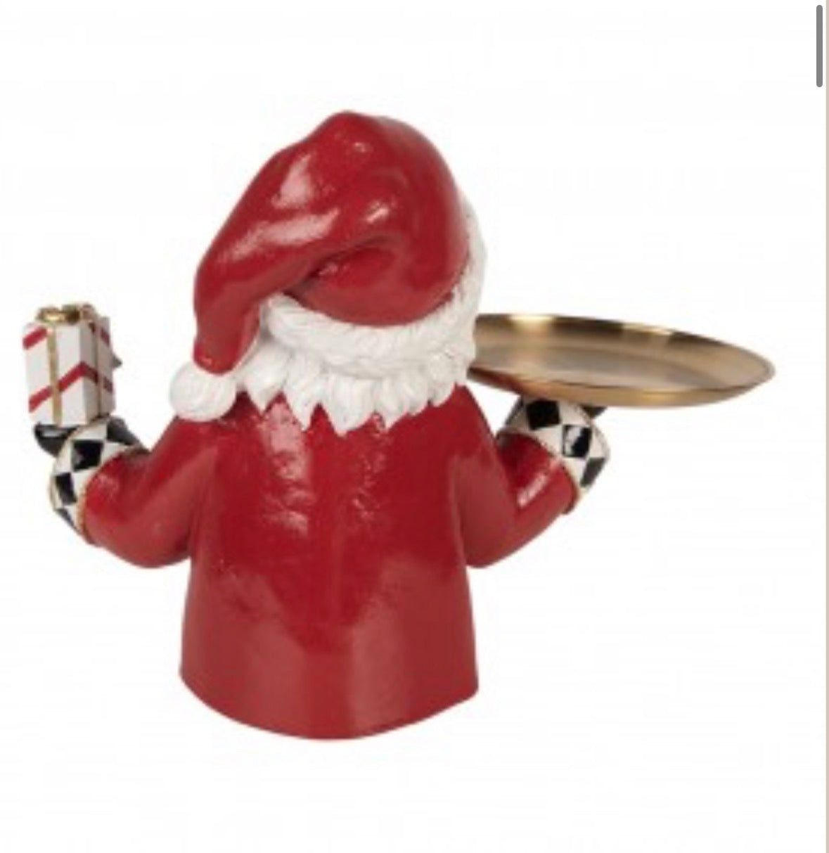 Kerstman met Serveerschaal Rood – 35 × 22 × 25 cm – Clayre & Eef