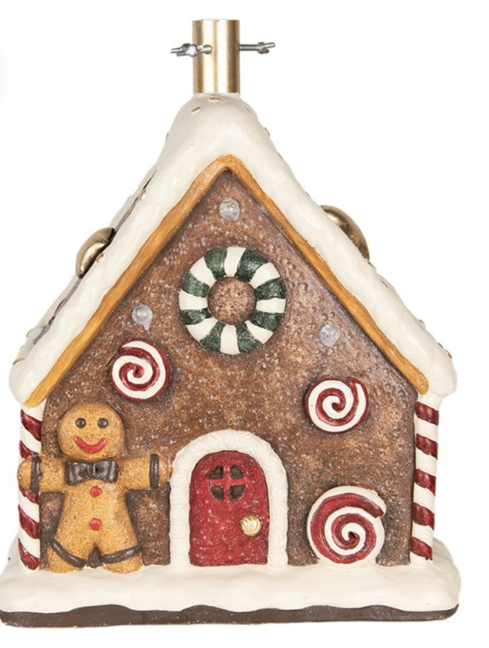 Kerst collectie gingerbread huis 37x26x47 cm
