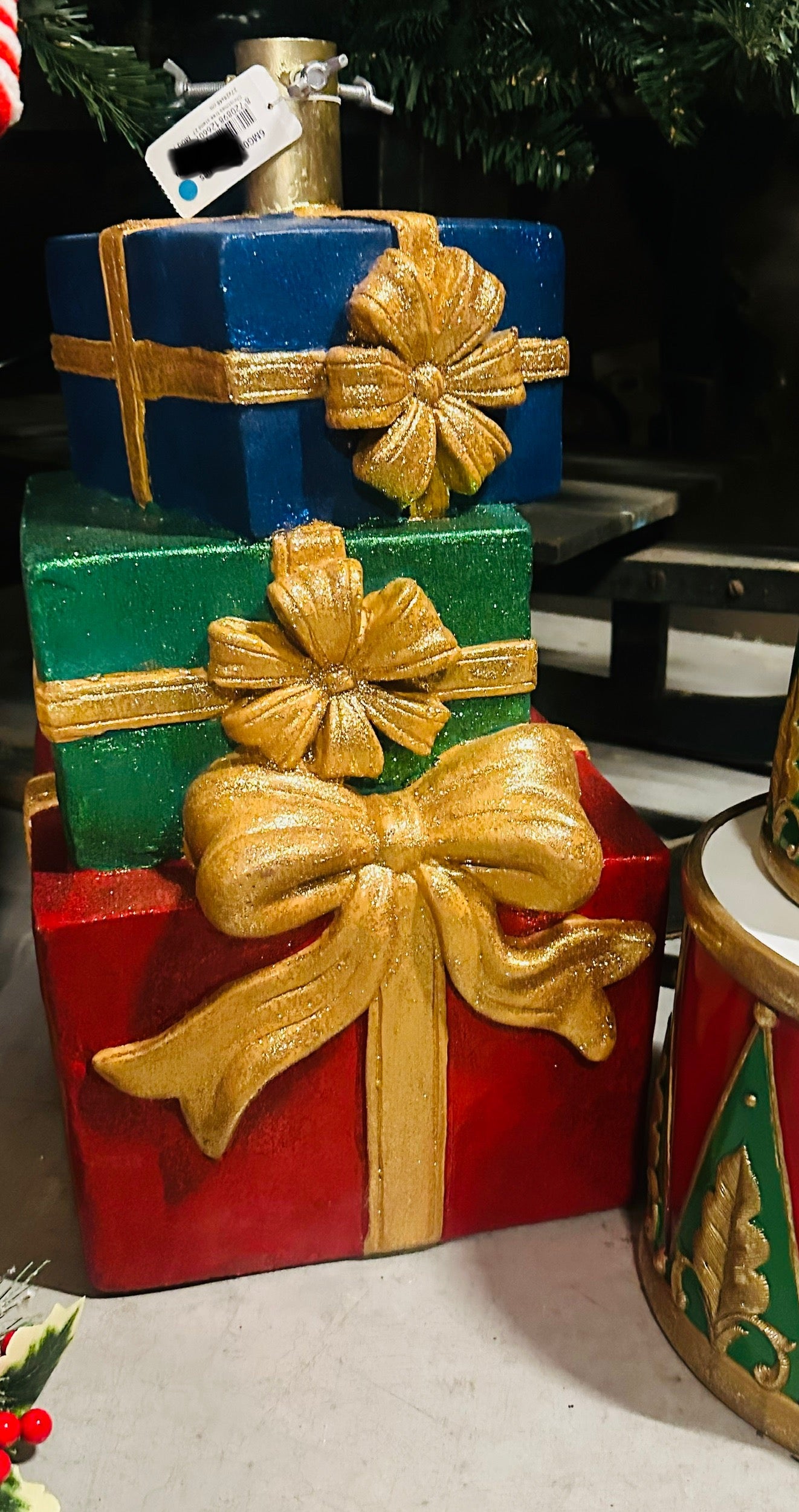 Kerst collectie kerstboomhouder cadeautjes 3 laags 25X28X48 CM