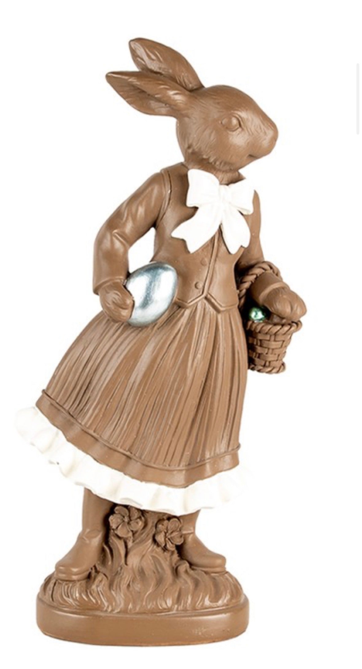 Clayre en Eef BEELD KONIJN 39 CM BRUIN KUNSTSTOF