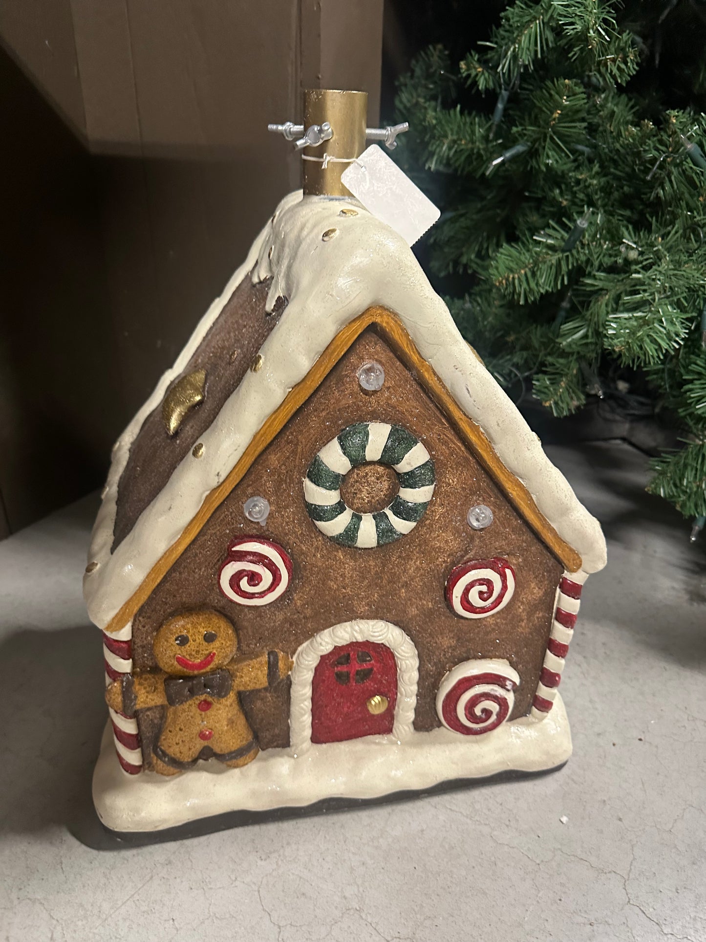 Kerst collectie gingerbread huis 37x26x47 cm
