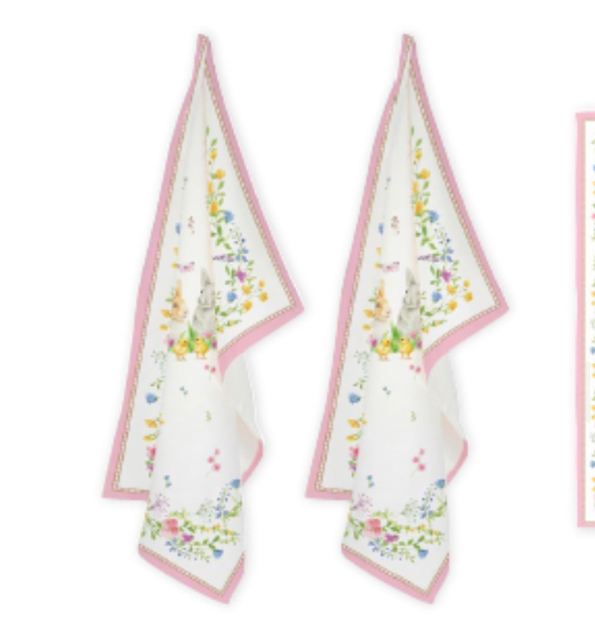 Paas collectie happy easter  theedoek set van 2