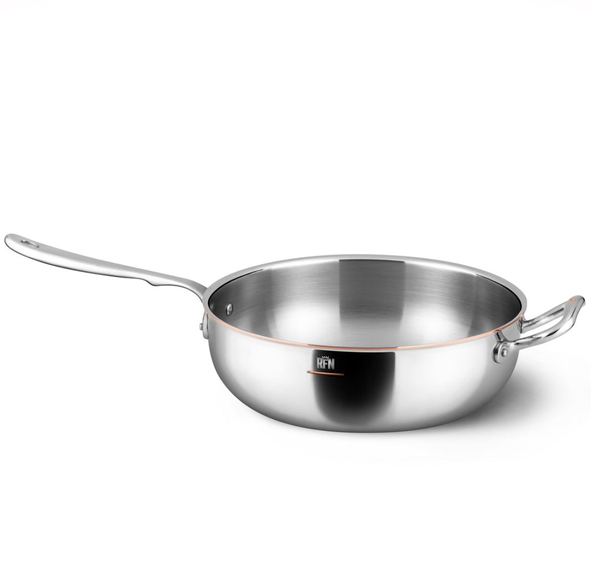 Ruffoni Con Cuore Sauteerpan met Deksel 28cm RVS / koper