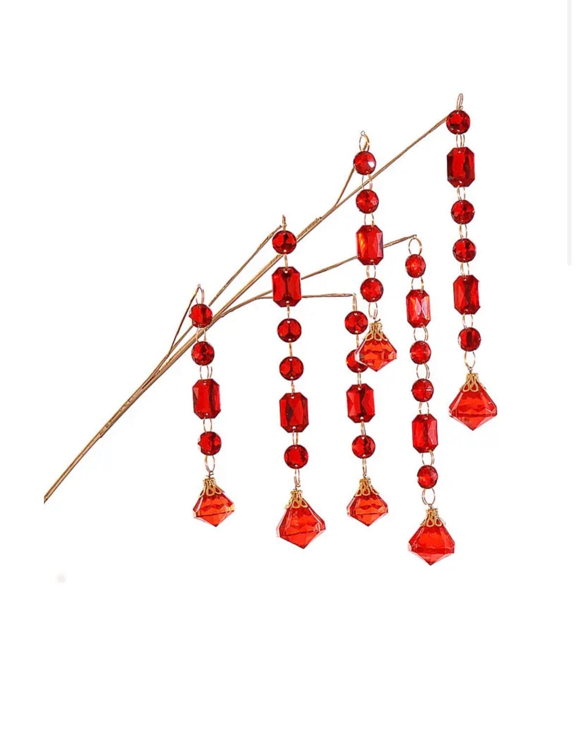 Kerst decoratie kristallen