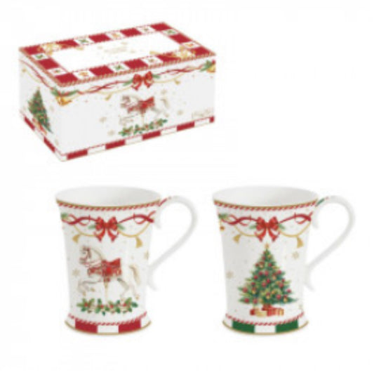 Kerst servies CHRISTMAS TALE set van twee mokken 300 ml