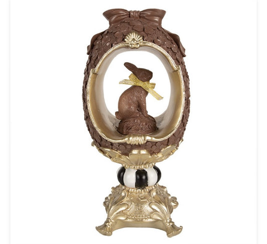 Paas collectie Clayre & Eef chocolade ei 16x14x30 cm