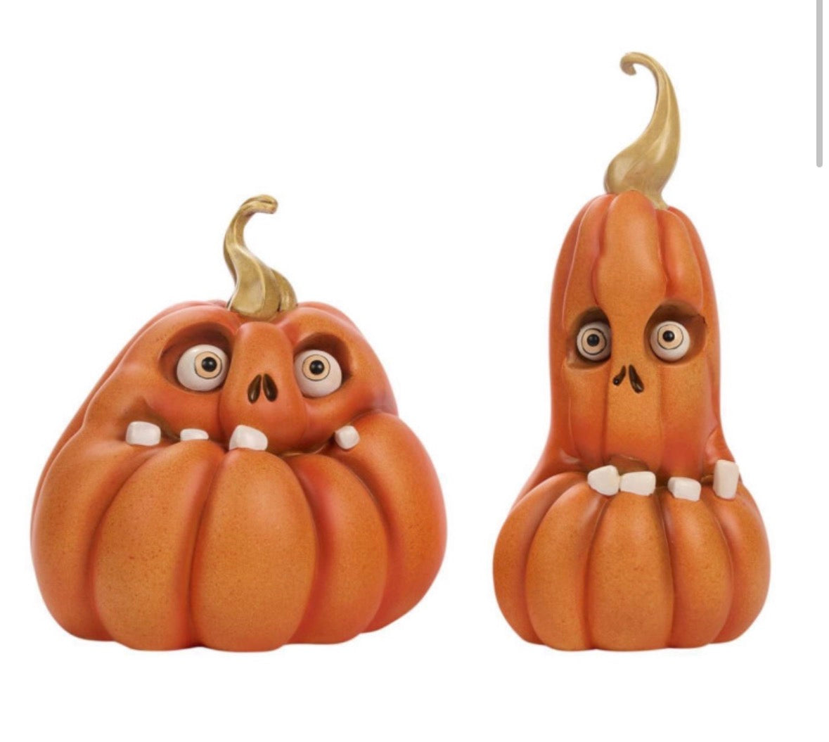 Herfst pompoen hoofd set van 2