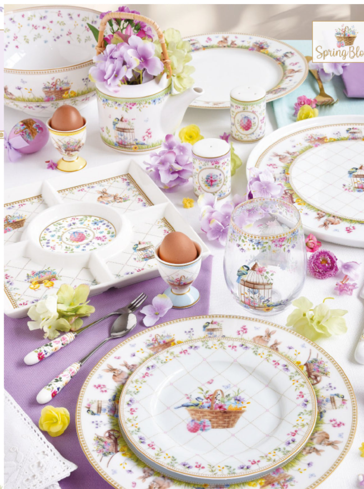 Paas collectie spring bloom set twee drink glazen 500 ml