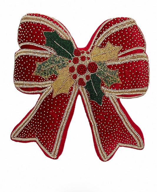 Kerstkussen Strik Jubilee Rood 38 x 38 cm