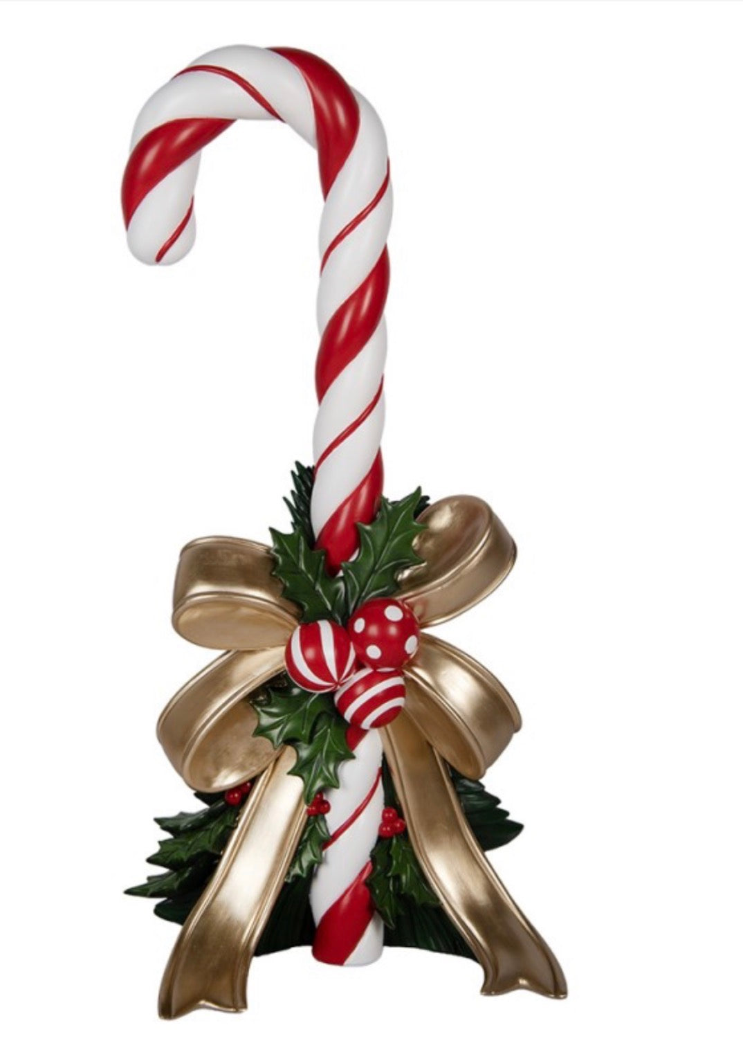 Kerst Decoratie zuurstok 44X36X91 CM rood kunststof