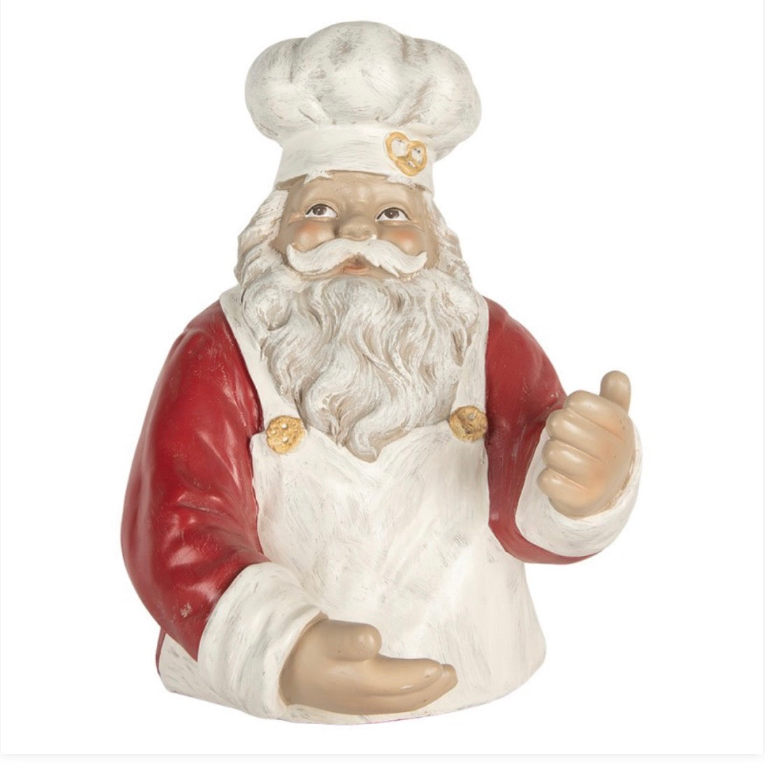 Wijnfleshouder Kerstman Rood – 25 × 25 × 35 cm