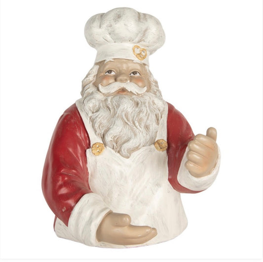 Wijnfleshouder Kerstman Rood – 25 × 25 × 35 cm