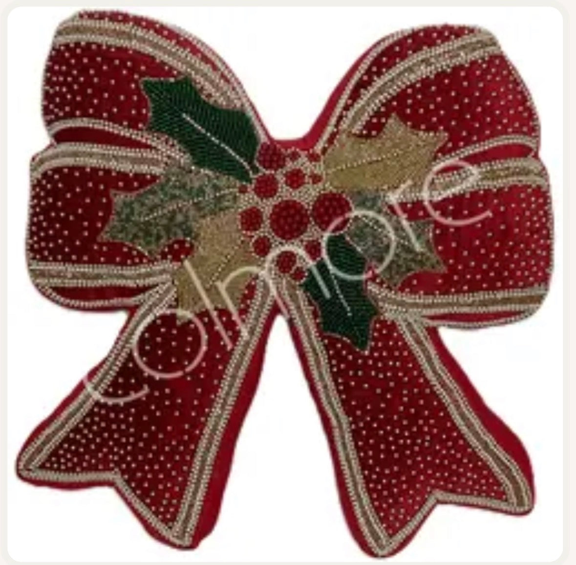 Kerstkussen Strik Jubilee Rood 38 x 38 cm