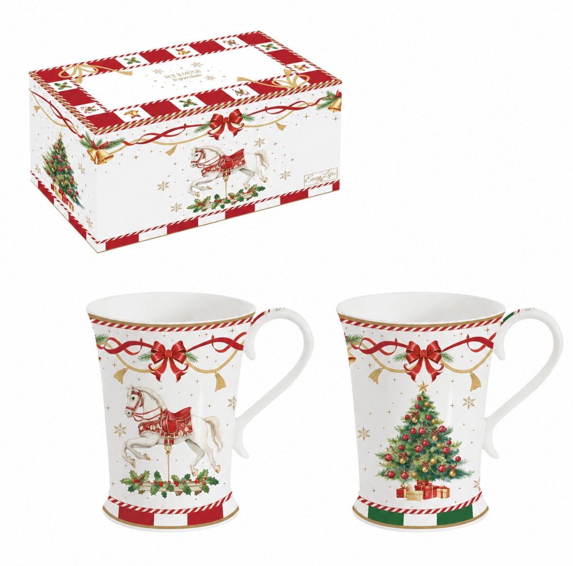 Set van 2 Kerstmokken Christmas Tale – 300 ml
