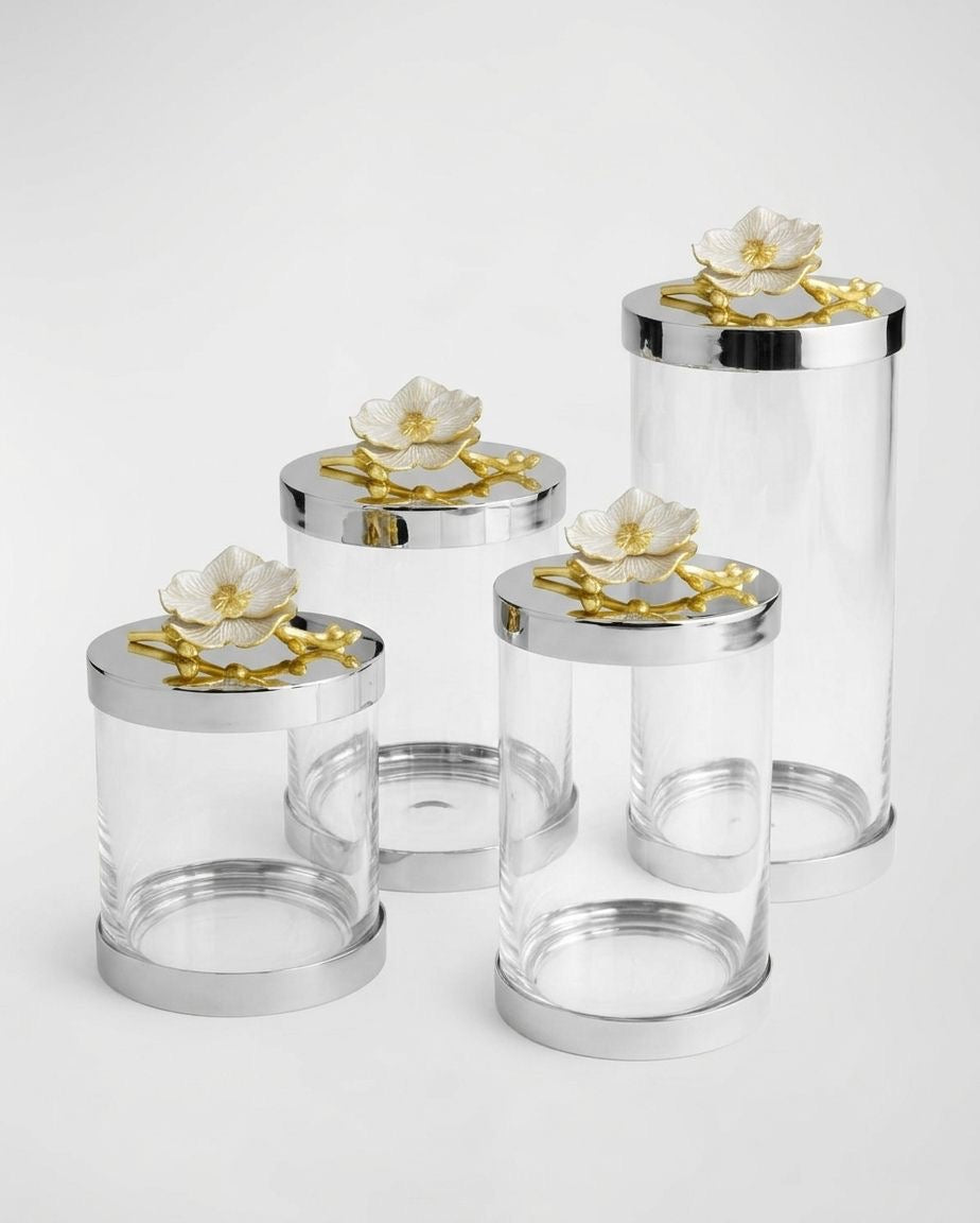 Michael Aram Orchid gold Canisters
