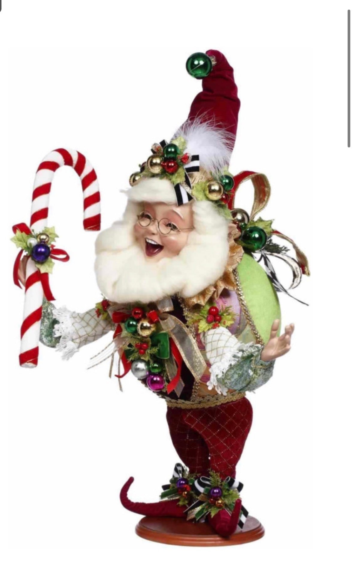 Mark Roberts MEDIUM CHRISTMAS ORNAMENT ELF DOLL 60 CM