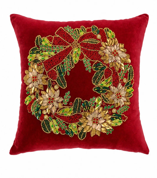 Kerstkussen Josie Rood 45 x 45 cm