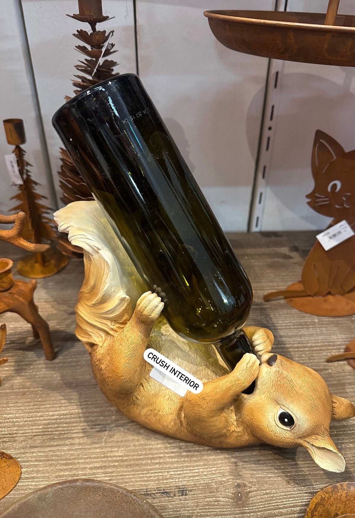 Herfst eekhoorn wijnhouder