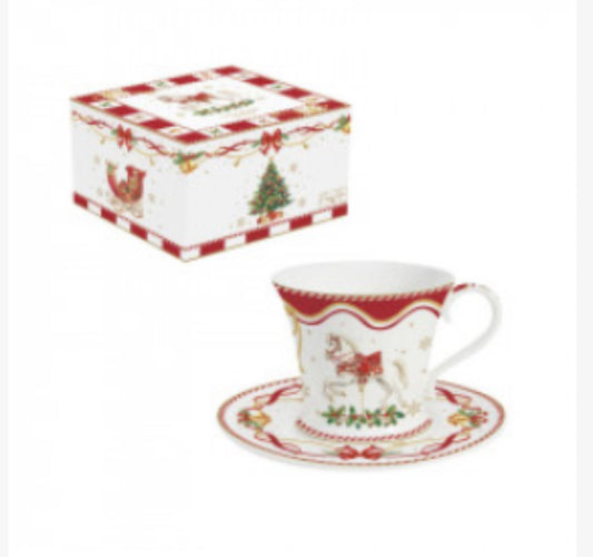 Kerst servies CHRISTMAS TALE kop en schotel 200 ml