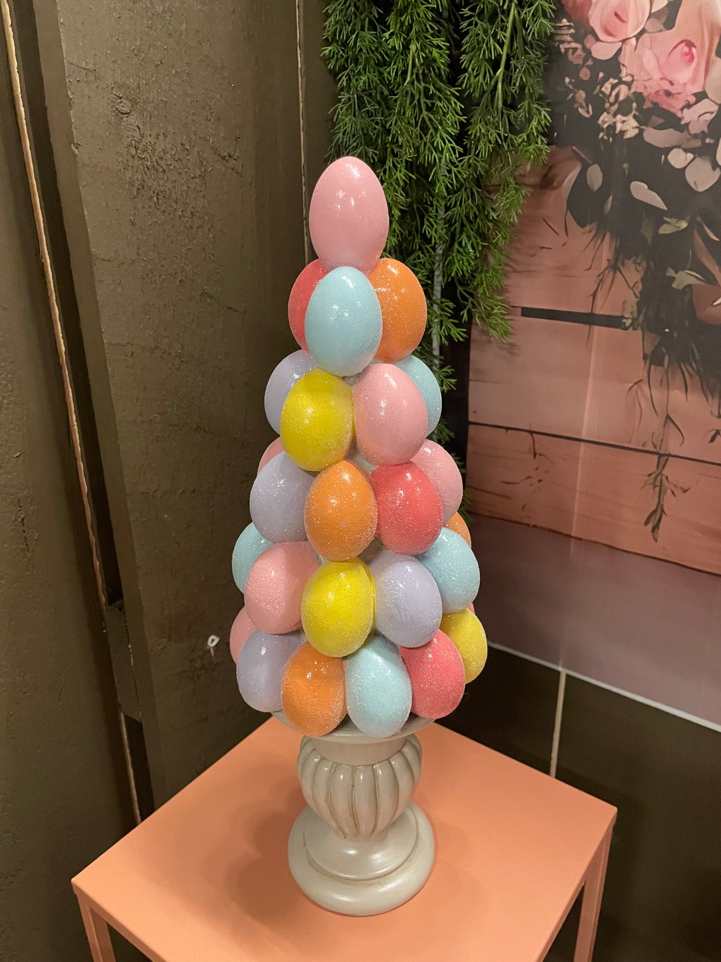 Clayre & Eef boom met eieren 14x40 cm