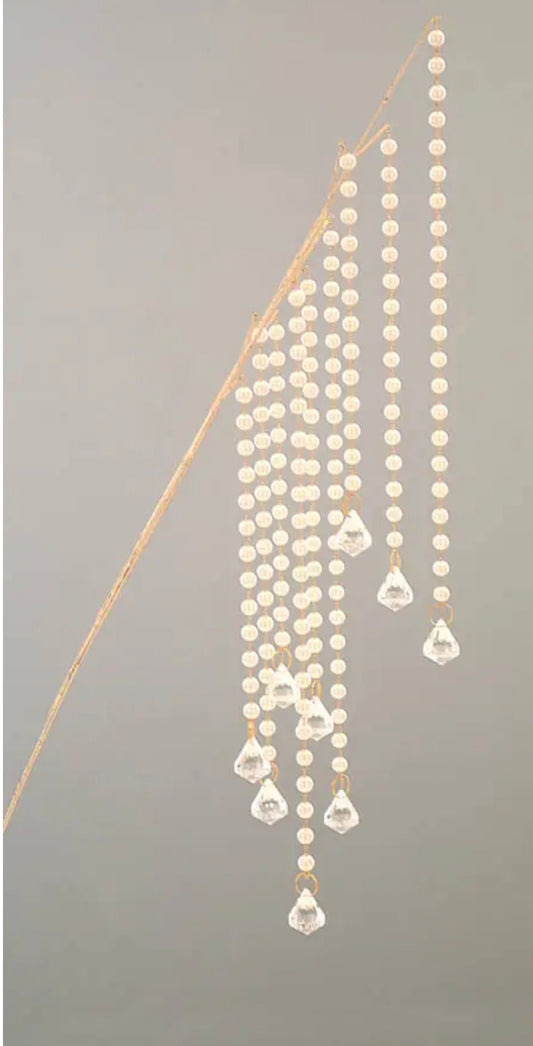 Kristallen Decoratietak voor Kerstboom en Guirlande – 63 cm