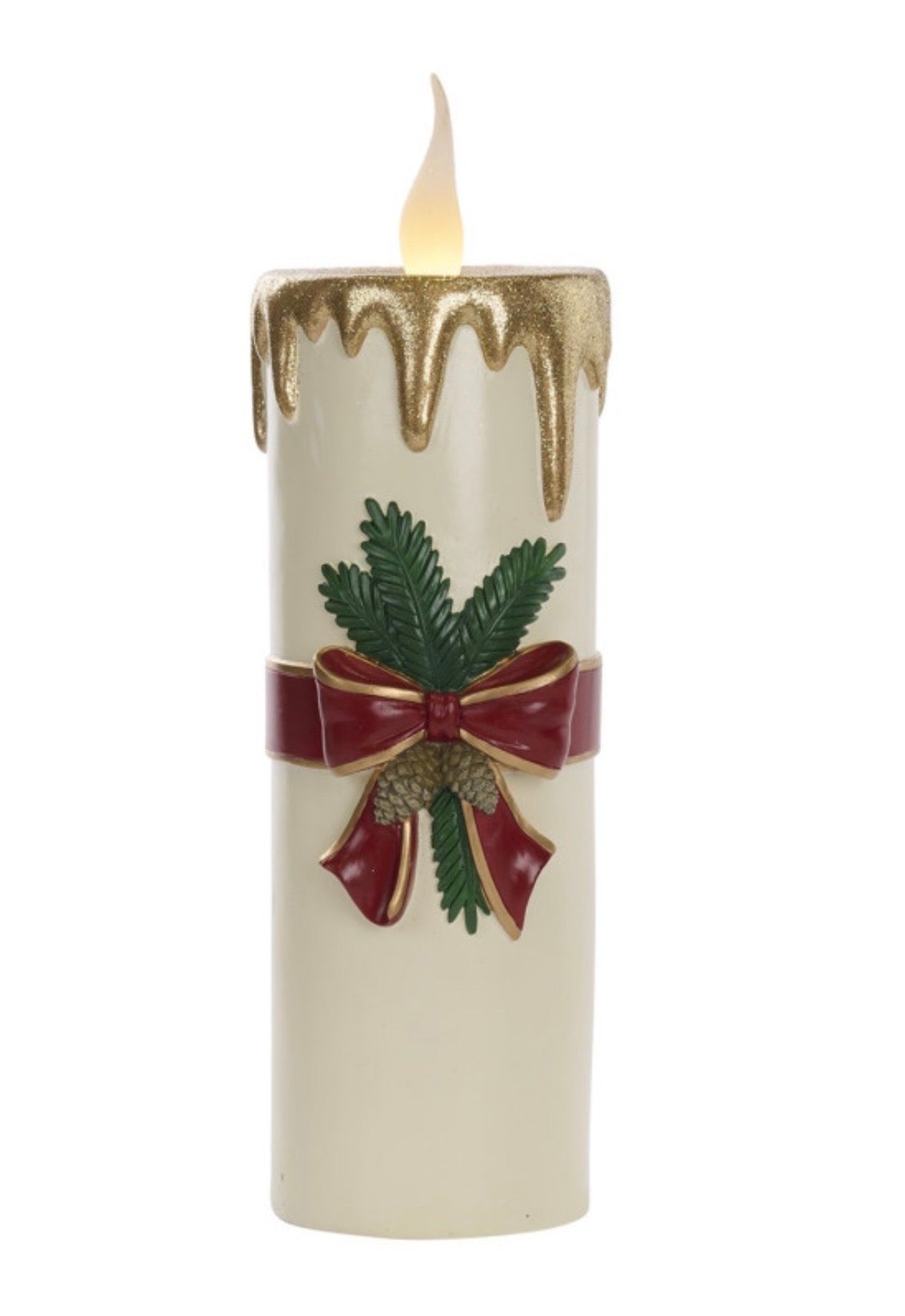 Goodwill LED XMAS CANDLE TT CRM/GLD/RD 56CM
