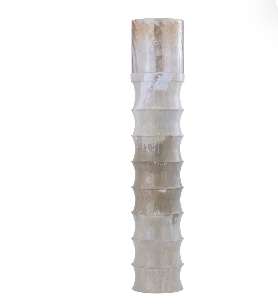 Windlicht Kaylyne Crème Emaille PTMD