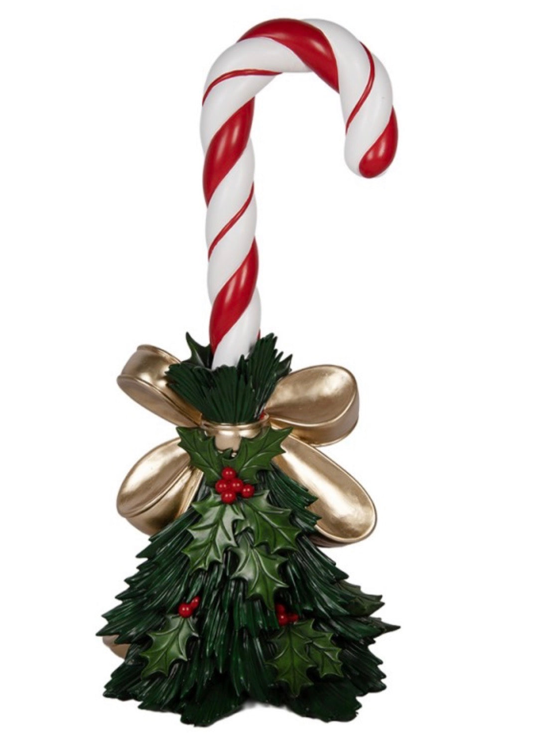 Kerst Decoratie zuurstok 44X36X91 CM rood kunststof