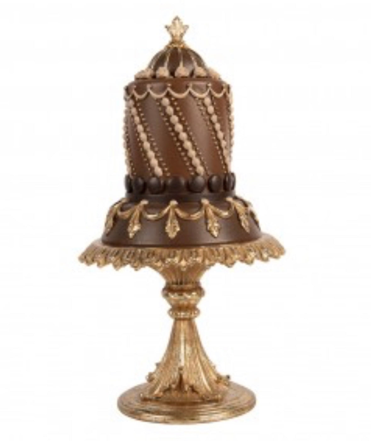 Decoratietaart Bruin & Goud – Diverse Modellen | Clayre & Eef