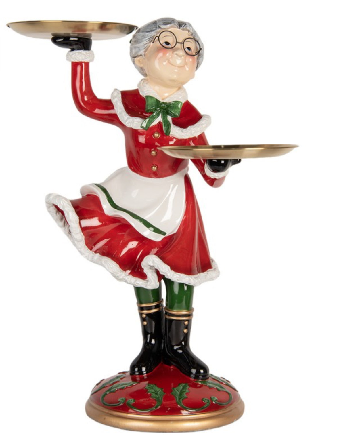 Kerst collectie etagère Mrs Santa 47x32x62 cm