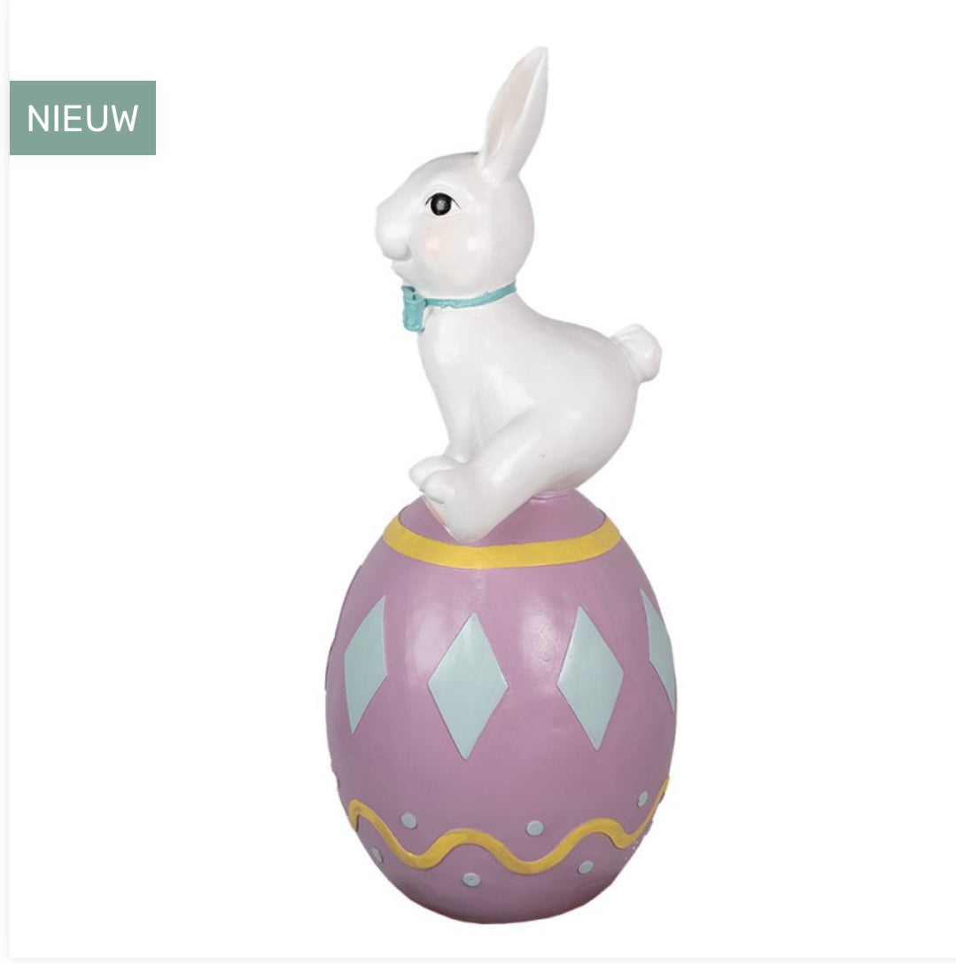 Clayre en Eef Paas collectie KONIJN 91 CM WIT PAARS